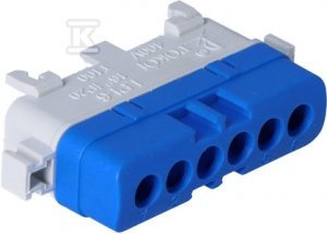 Listwa przyłączeniowa izolacyjna LPI-6 niebieska A18-0068