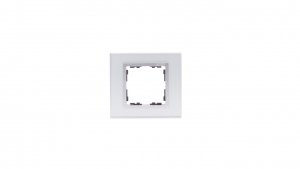 Simon 82 Ramka pojedyncza kamień srebro/ ramka pośrednia aluminium mat 82917-62