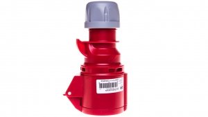 Gniazdo przenośne 16A 4P 400V czerwone IP44 SHARK 214-6