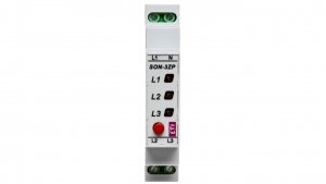 Lampka modułowa 3-fazowy czerwony LED 3x400V z przyciskiem SON-3 ZP 002471410