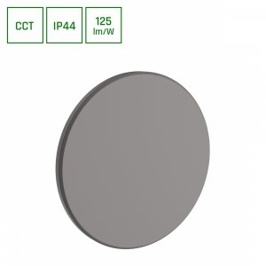 PIATTA 12W CCT 230V IP44 180x47MM SZARY OKRĄGŁA ELEWACYJNA