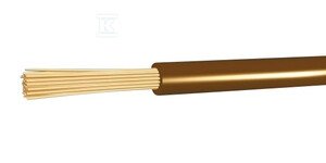 Przewód instalacyjny H07V-K (LGY) 1x6,0 brązowy linka G-106026