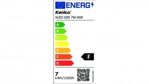 Żarówka LED E27 XLED G95 7W-WW 725lm 2500K barwa ciepła 36241