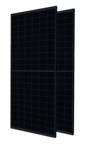Moduły pv JA Solar, mono-Si, dwustronny, ogniwa połówkowe N-type 182mm 16-BB, 2x60psc, kable ok. 120cm, moc STC 500Wp, wym.:1953x1134x30, k.p.: złącze MC4-EVO2A, sprawność 22,6%, waga 27,3kg, Full Black, 36szt na palecie