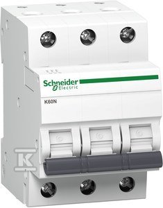 Wyłącznik nadprądowy K60N-B6-3 B 6A 3-biegunowy A9K01306