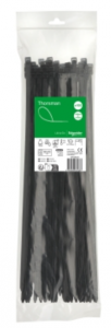 Opaska kablowa 380x7.6 mm (100 sztuk), Thorsman, czarna IMT46425