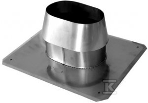 Płyta dachowa z kołnierzem 120x220 0,5mm do kotłów na pellet
