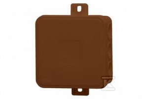 Puszka hermetyczna V7 termoutwardzalna IP54 brąz-klik 100x100x41