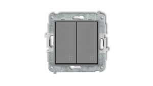 ICON Mechanizm łącznika podwójnego krzyżowego szary mat 27IWP-66