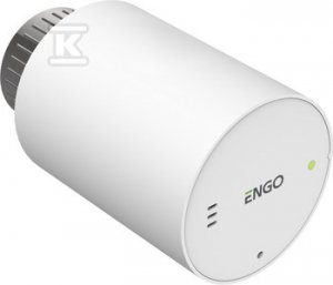 Głowica elektroniczna grzejnika, ENGO ETRV-M30, bezprzewodowa, M30x1,5 z adapterem na zawór RA, bateryjna, biała