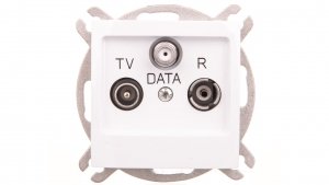IMPRESJA Gniazdo antenowe RTV DATA biały GPA-YD/m/00