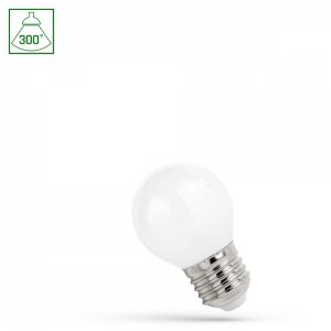 LED KULKA E-27 230V 1W COG WW MILKY SPECTRUM