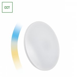 NYMPHEA 24W CCT 230V 130st IP20 390x70mm BIAŁY ok rągła DIM Wi-Fi/BT Spectrum SMART