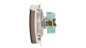 Simon Basic Gniazdo bryzgoszczelne z/u IP44 z klapką dymną białe BMGZ1B.01/11a