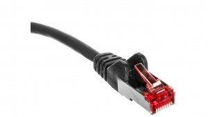 Kabel krosowy patchcord S/FTP (PiMF) kat.6 LSZH czarny 30m 68699