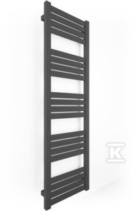 Grzejnik łazienkowy ONNLINE PBV 440x1410, moc grzewcza: 535W (75/65/20), rozstaw: 400mm, typ podłączenia: SX (wyłącznie dolne na kolektorach), kolor METALIC GREY, wymiary: H=1410, L=440
