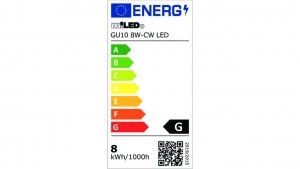 SUPER CENA Żarówka LED GU10 8W-CW LED 690lm 5000K barwa zimna 31238