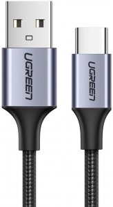 Kabel Ugreen US288 USB-A / USB-C QC 3.0 3A 2m - szary