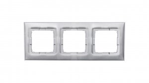 Simon 54 Premium Ramka potrójna srebrny mat DR3/43