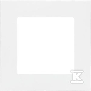 Łącznik krzyżowy podwójny bez piktogramu (moduł) 10 AX, 250 V~, szybkozłącza: Biały mat, SIMON55 + Ramka 1-krotna LINE: Biały mat, SIMON55 DMR815