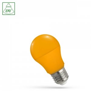 LED GLS E-27 230V 4.9W POMARAŃCZOWY SPECTRUM