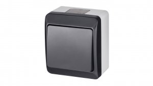Hermes Łącznik schodowy hermetyczny IP44 antracyt 0331-07