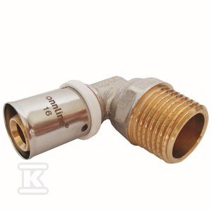 KOLANO 90ST ZAPRASOWYWANE GZ 16MM X 3/4