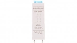 Przekaźnik czasowy 2P 10A 230-240V AC, wielofunkcyjny Al, Dl, SW, GI 85.02.8.240.0000