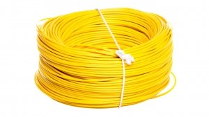 Przewód instalacyjny H05V-K (LgY) 1 żółty /100m/