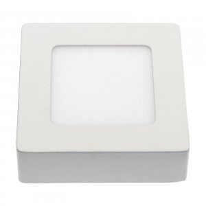 ALGINE ECO LED SQUARE 230V 6W IP20 WW SUFITOWE biała ramka NATYNKOWA