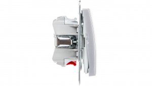 IMPRESJA Przycisk podwójny zwierny srebrny ŁP-17Y/m/18