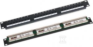 PATCH PANEL 1U/19  UTP 24PORT KAT.5E LSA
