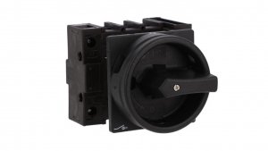 Rozłącznik 40A 3P N 1Z 1R natablicowy czarna rączka z blokadą P1-40/EA/SVB-SW/N/HI11 199901