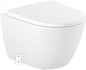 Zestaw Miska WC ONA COMPACTO podwieszana Rimless + deska wolnoopadająca duroplast