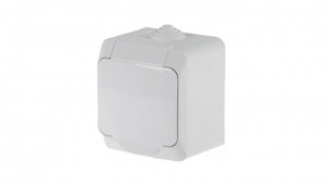 Cedar Plus Gniazdo pojedyncze biały z/u 16A IP44 WDE000540