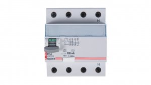 Wyłącznik różnicowoprądowy 4P 80A 0,3A typ AC P304 DX3 411725