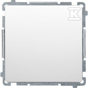 Łącznik jednobiegunowy BMW1.01/11 Basic moduł biały + Ramka pojedyncza BMR1/11 Basic moduł biały DMS071