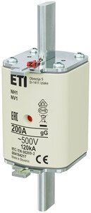 WKŁADKA NH1 GG 200A/500V