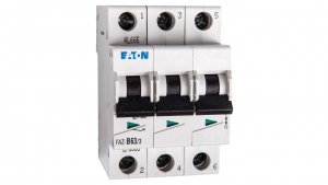 Wyłącznik nadprądowy 3P B 63A 15kA AC FAZ B63/3 278853