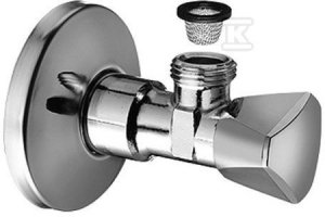 ZAWÓR KĄTOWY 1/2 X3/8  Z FILTREM SANLA
