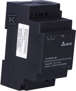  DELTA CHROME zasilacz na szynę DIN 12V 2,1A 30W