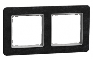 Schneider Electric, Sedna Elements, Ramka 2-krotna, łupek, efekt kamienia, SDD391802