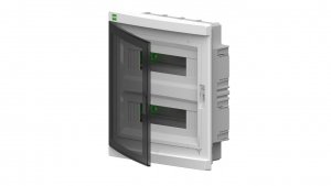 Rozdzielnica modułowa Elegant 2x12 podtynkowa IP40 N+PE drzwi dymne 2435-01