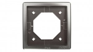 Simon Basic Standard Ramka bryzgoszczelna pojedyncza IP44 z uszczelką stal inox BMR1B/21