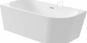 Wanna akrylowa narożna/wolnostojąca lewa - 160 cm Silia, biały