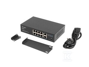 SWITCH 8X 100MB POE+/2X 1GB NIE.RAC.10 /