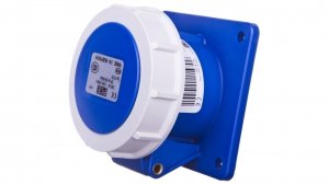 Gniazdo tablicowe 16A 3P 230V /75x75/ niebieskie IP67 POWER TWIST 3132-6