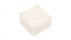 Puszka hermetyczna n/t PK-2 118x118x60mm z zaciskiem 5x4mm2 IP55 biała 0221-00