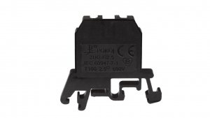 Złączka szynowa 2-przewodowa 2,5 mm2 czarny ZUG-G2.5 A11-0073