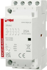 Stycznik instalacyjny 4NO, 25A, 24 VAC RXC25-40-A024